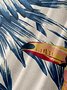 Men's Ocean Print Casual Fabric Fashion Hawaiian Lapel Short Sleeve Shirt