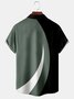 Men's Geometric Coconut Print Casual Breathable Hawaiian Short Sleeve Shirt