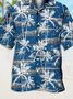 Men's Coconut Plant Print Casual Short Sleeve Hawaiian Shirt