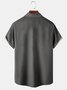 Men's Botanical Print Casual Fabric Fashion Pocket Lapel Short Sleeve Shirt