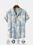 Cotton and Linen Botanical Floral Print Cozy Linen Shirt