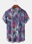 Men's Camo Block Print Short Sleeve Shirt