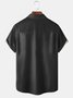 Men's Santa Print Casual Breathable Short Sleeve Shirt