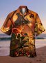 Men's Animal Print Casual Short Sleeve Hawaiian Shirt