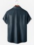Men's Geometric Print Wrinkle Resistant Moisture Wicking Fabric Lapel Short Sleeve Hawaiian Shirt