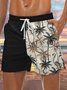 Men's Coconut Tree Element Graphic Print Casual Vacation Beach Shorts