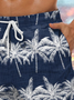 Men's Coconut Tree Element Graphic Print Casual Vacation Beach Shorts