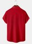 Casual Summer Santa Claus Lightweight Holiday Regular Fit Short sleeve H-Line Shirt Collar shirts for Men