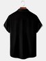 Men Casual Summer Halloween Lightweight Micro-Elasticity Buttons Regular H-Line Shirt Collar shirts