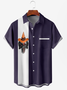 Casual Summer Skull Micro-Elasticity Polyester fibre Buttons Regular H-Line Shirt Collar shirts for Men