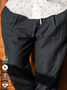 Casual Plain Autumn Natural Daily Loose Ankle Pants Straight pants Regular Casual Pants for Men