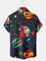 Men Casual Summer Christmas Micro-Elasticity Holiday Regular Fit Short sleeve Regular H-Line shirts