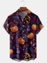 Casual Summer Halloween Lightweight Micro-Elasticity Buttons Short sleeve H-Line Shirt Collar shirts for Men