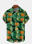 Men Casual Summer Halloween Lightweight Micro-Elasticity Holiday Regular Fit Short sleeve H-Line shirts