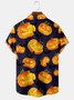 Casual Summer Halloween Polyester Lightweight Regular Fit Buttons Short sleeve Regular shirts for Men