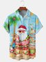 Men Casual Summer Christmas Polyester Lightweight Micro-Elasticity Daily Regular H-Line shirts
