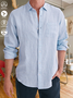 Casual Plain Summer Micro-Elasticity Household Regular Fit Regular H-Line Regular shirts for Men