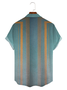 Geometric Casual Spring Micro-Elasticity Daily Regular Fit Short sleeve H-Line Regular shirts for Men