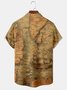 Men's Printed Short Sleeve Hawaiian Shirt with Chest Pocket