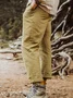 Cotton And linen Style American Casual Basic Wild linen Trousers