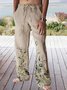 Cotton Linen Hawaiian Casual Trousers