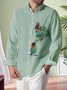 Cotton And Linen Holiday Leisure Long-sleeved Shirt