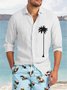 Cotton Linen Hawaiian Casual Long Sleeve Shirt