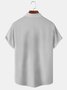 Men's Christmas Collection Casual Short Sleeve Shirt with Chest Pocket