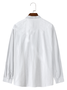 Cotton and linen style music symbols printed comfortable hemp long sleeve Shirt