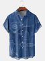 Geometric Casual Summer Polyester Lightweight Micro-Elasticity Regular Fit Buttons Regular shirts for Men