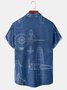 Geometric Casual Summer Polyester Lightweight Micro-Elasticity Regular Fit Buttons Regular shirts for Men