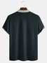 Men Striped Casual Summer Polyester Printing Micro-Elasticity Shawl Collar H-Line Regular Size Polo shirt