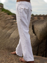 Cotton linen style American linen casual pants