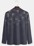 Casual Art Collection 3D Gradient Geometric Color Block Pattern Lapel Zip Long Sleeve Print Polo Shirt