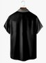 Men's Geometric Art Print Fashion Hawaiian Lapel Short Sleeve Shirt