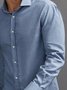 Cotton Linen Casual Plain Long Sleeve Shirt