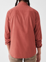 American leisure net color cotton and linen style flax long sleeve shirts