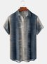 Men's Abstract Art Print Casual Breathable Short Sleeve Shirt