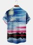 Men's Ocean Print Fashion Hawaiian Lapel Short Sleeve Shirt