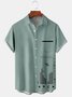 Men's Games Tetris Hawaiian Lapel Short Sleeve Shirt