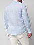 Cotton and linen style American leisure double-color flax long sleeve shirts