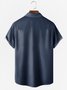Geometry Chest Pocket Short Sleeve Bowling Shirt