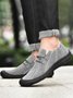 Plus Size Split Joint Slip On Casual Leather Shoes