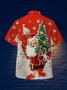 Christmas Gnomes Short Sleeve Camp Shirt