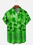 St. Patrick's Day Sharmark Chest Pocket Short Sleeve Casual Shirt