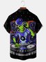 DJ Alien Chest Pocket Short Sleeve Casual Shirt