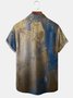 Art Painting Chest Pocket Short Sleeve Casual Shirt