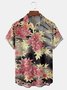 Japanese Ukiyoe Maple Leaf Chest Pocket Short Sleeve Hawaiian Shirt
