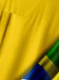 Brazil Football Soccer Team Chest Pocket Short Sleeve Shirt