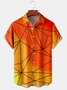 Geometry Chest Pocket Short Sleeve Casual Shirt